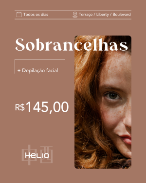Sobrancelha + Depilação Facial